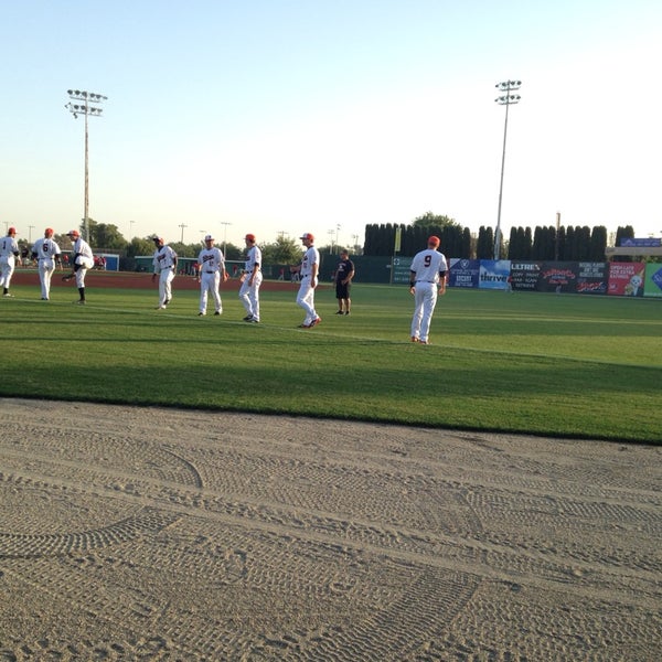 Photo taken at Sam Lynn Ballpark by Joel H. on 5/11/2014