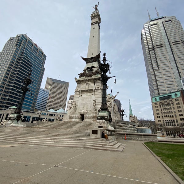 Photo taken at Soldiers &amp; Sailors Monument by Andrew T. on 3/17/2021