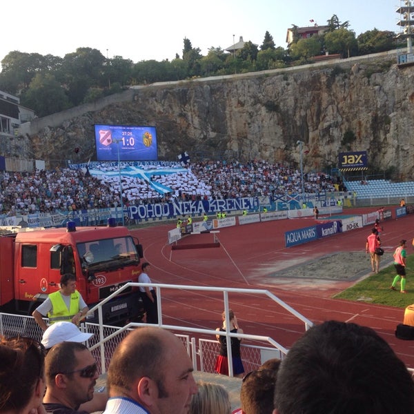 Снимок сделан в NK Rijeka - Stadion Kantrida пользователем Filip H. 7/12/2013