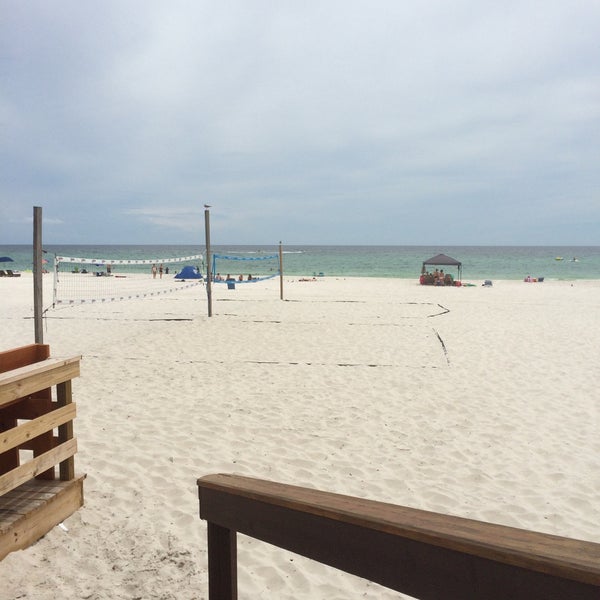 Photo taken at Sharky&#39;s Beachfront Restaurant by Sarah S. on 6/2/2015
