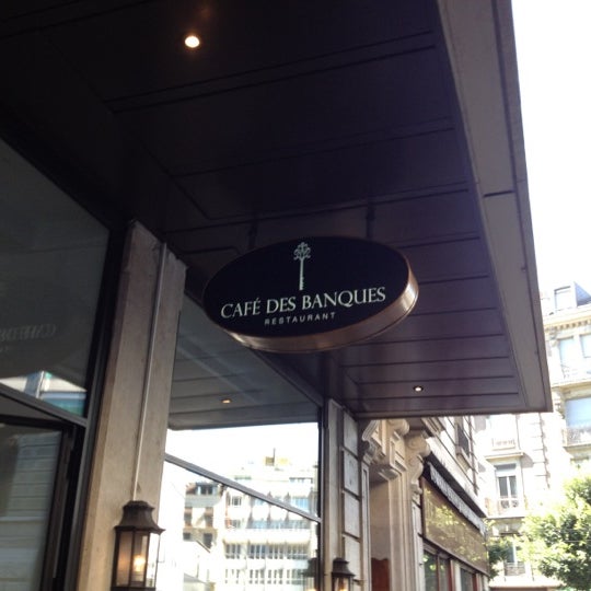 Photo taken at Café des Banques by David S. on 9/21/2012