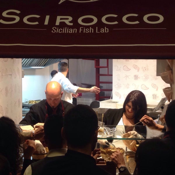 Photo taken at Scirocco Sicilian Fish Lab by Andrea D. on 5/20/2016