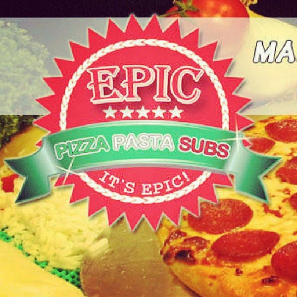 Снимок сделан в EPIC Pizza &amp; Subs пользователем Aakhmed 6/23/2013