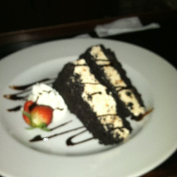 Sorry for the blurry pic, but the fat lady doesn't sing until you have had this dessert