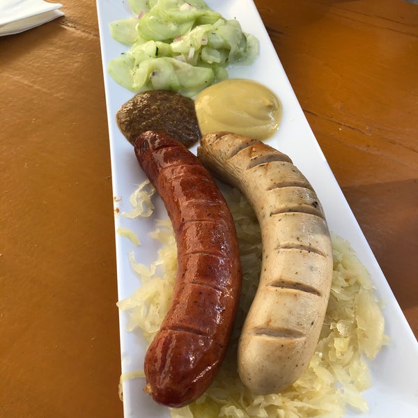 Get a pretzel and a couple of sausages with your favorite beer!