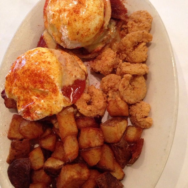 Eggs Pontchartrain was delicious. The fried shrimp was awesomely seasoned