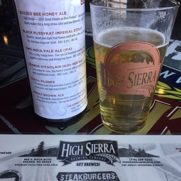 Photo taken at High Sierra Brewing Company by Dave T. on 9/8/2015