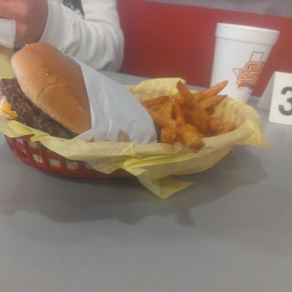 Photo taken at TX Burger - Madisonville by George R. on 1/24/2014