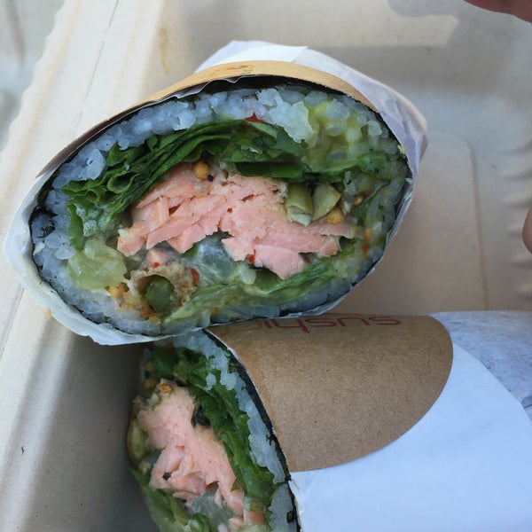 So good I went back twice in one week. Loved the Salmon Samba! The Sumo Crunch was also great but harder to eat on the go. This needs to be a franchise on the east coast!