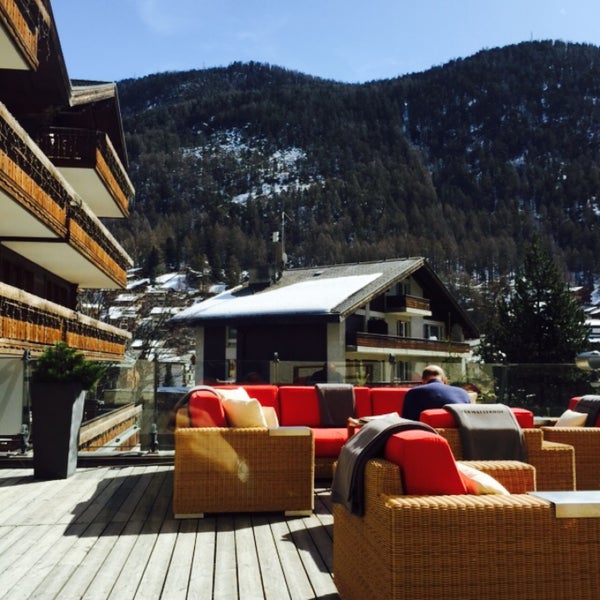 Photo taken at Grand Hotel Zermatterhof by Hala. A. on 3/18/2015