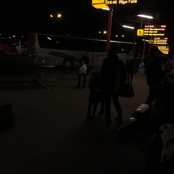 Снимок сделан в Рижский международный автовокзал пользователем Sigita S. 11/14/2015