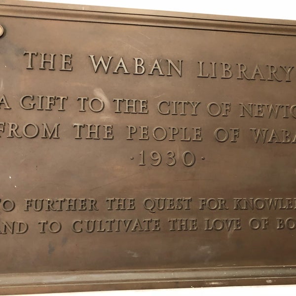 Waban Library Waban'da Kütüphane