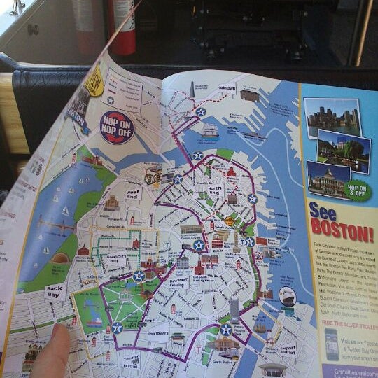 boston cityview trolley tours map