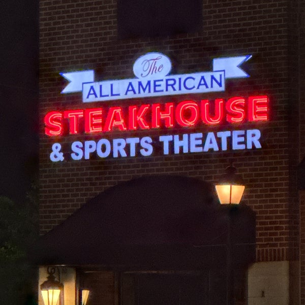 Photo taken at The All American Steakhouse &amp; Sports Theater by Joshua B. on 5/16/2024