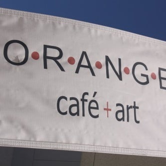 Orange Cafe offers one of the coolest views of the Design District from its sidewalk seating.