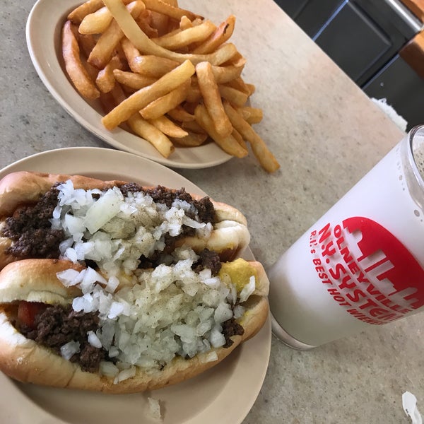 Photo taken at Olneyville New York System Restaurant by Keith C. on 7/21/2018