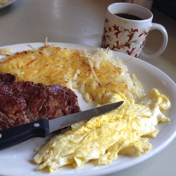 Steak & eggs breakfast 24 hours a day!