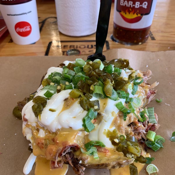 Photo taken at Serious Texas Bar-B-Q by Dave R. on 4/6/2019