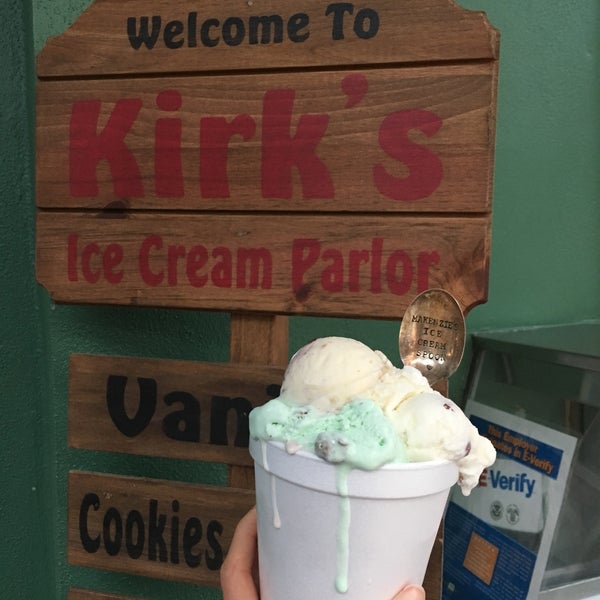 Photo taken at Kirk&#39;s Ice Cream Parlor by Makenzie J. on 6/5/2018