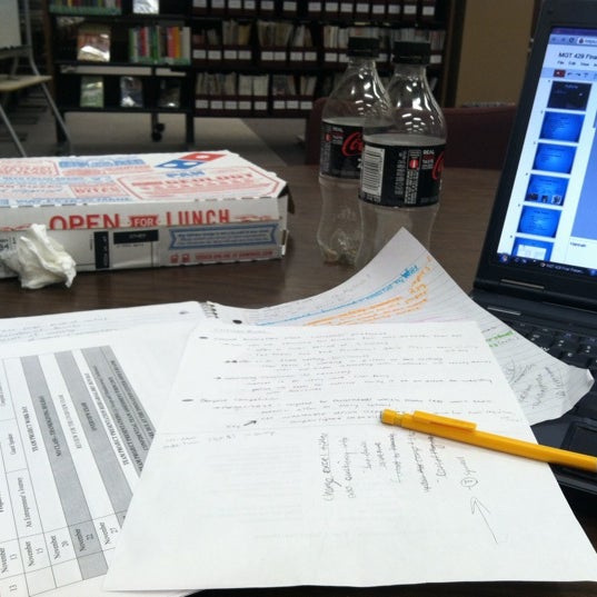 Photo taken at Roesch Library by Alison R. on 12/6/2012