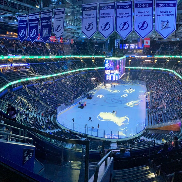 Photo taken at Amalie Arena by Neil C. on 1/25/2024