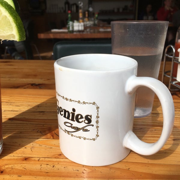 Photo taken at Genies Cafe by Rick T. on 3/27/2017