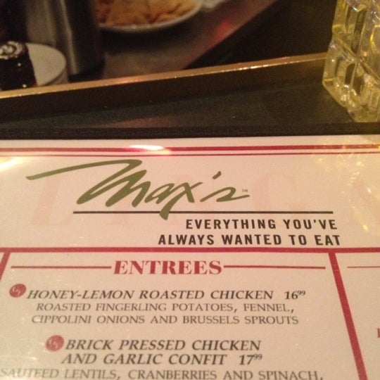 Photo taken at Max&#39;s Restaurant by Guy V. on 12/20/2012