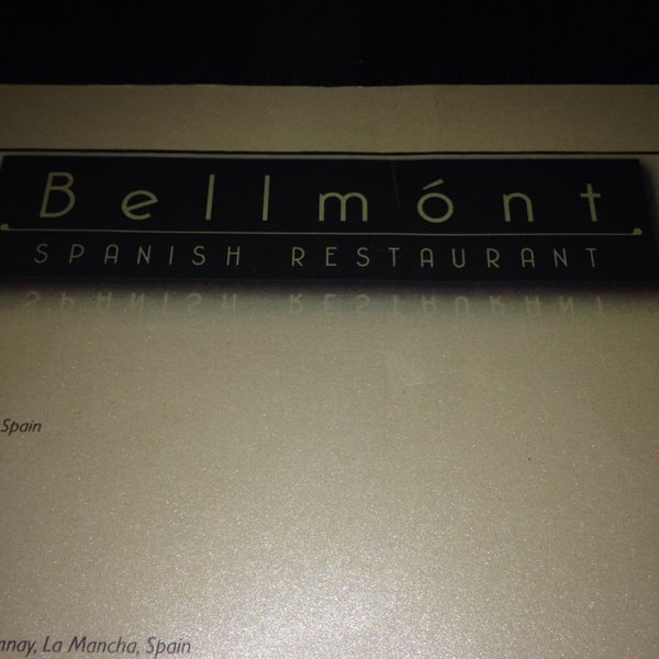 Photo taken at Bellmont Spanish Restaurant by Jessica F. on 2/20/2014