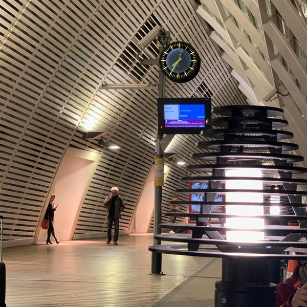 Photo taken at Avignon TGV Railway Station by Thierry B. on 1/13/2020