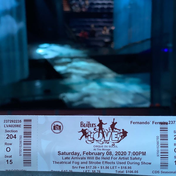 Photo taken at The Beatles LOVE (Cirque du Soleil) by Junia Cicivizzo F. on 2/9/2020