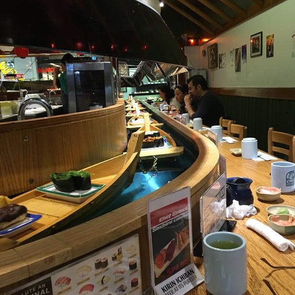 Photo taken at Isobune Sushi by Chas S. on 2/10/2016