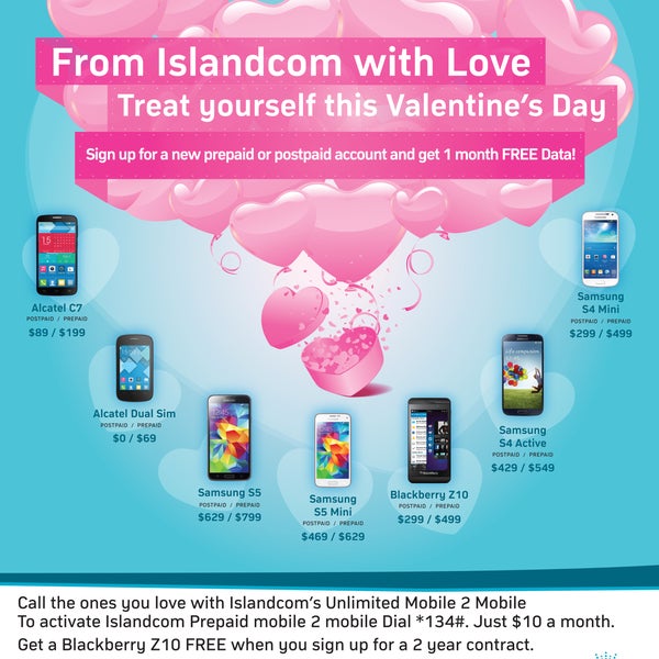 Treat yourself this Valentines Day at Islandcom