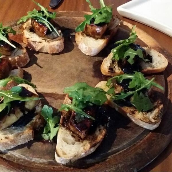 Foei gras canapés are awesome.  Checkout the off the cuff offerings from Chef Sebastian
