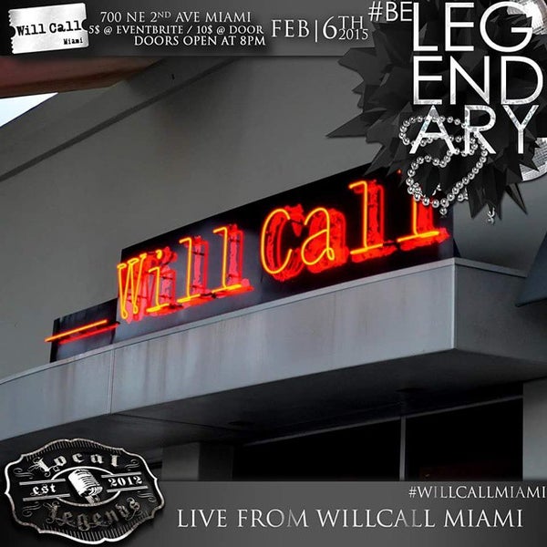 Photo taken at Will Call Miami by It&#39;s X. on 1/27/2015