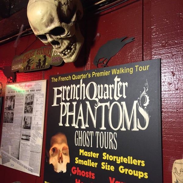 Photo taken at French Quarter Phantoms Ghost Tour by Nathalie N. on 10/30/2014