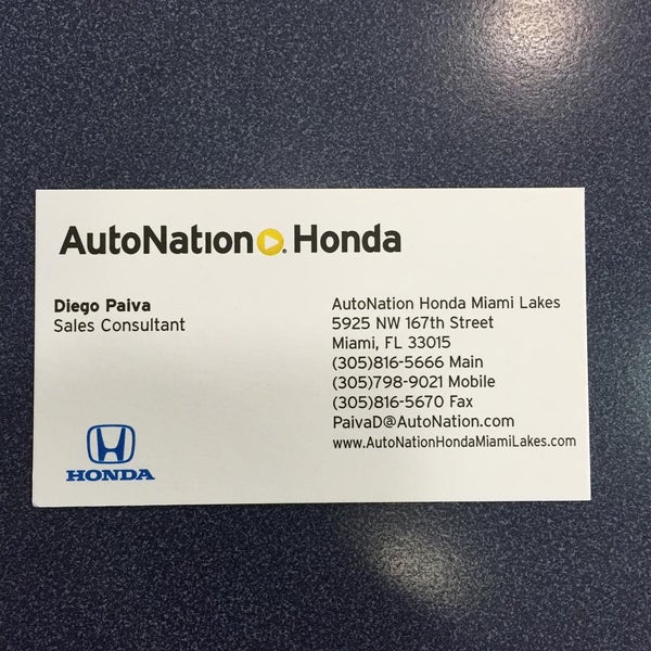 Photos At Autonation Honda Miami Lakes Auto Dealership In Miami