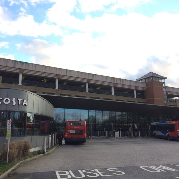 Andover Bus Station Andover'de Otobüs Terminali