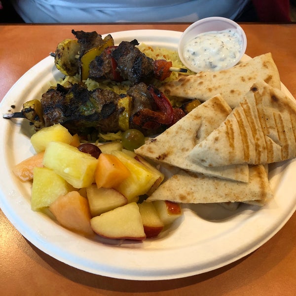 Best steak kabobs I’ve ever tried. I’m a fan of their chicken panini, and love their basmati rice.
