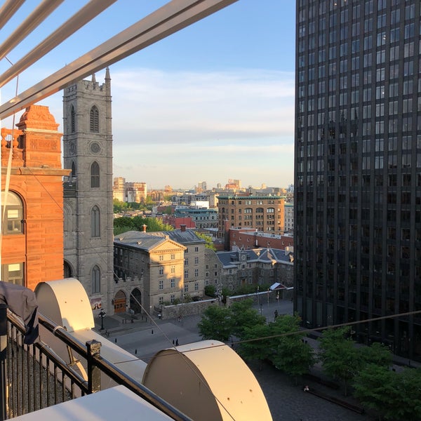 Photo taken at Terrasse Place d&#39;Armes by Jeff Z. on 5/23/2018