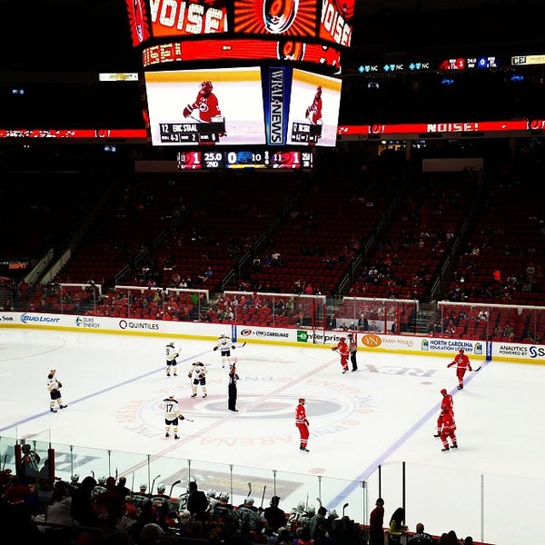 Photo taken at PNC Arena Press Box by Mark N. on 10/4/2014