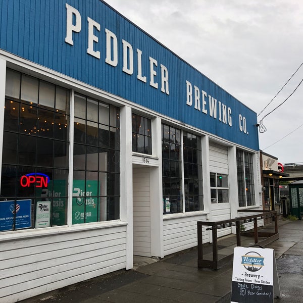 Photo taken at Peddler Brewing Company by Tori H. on 6/9/2018
