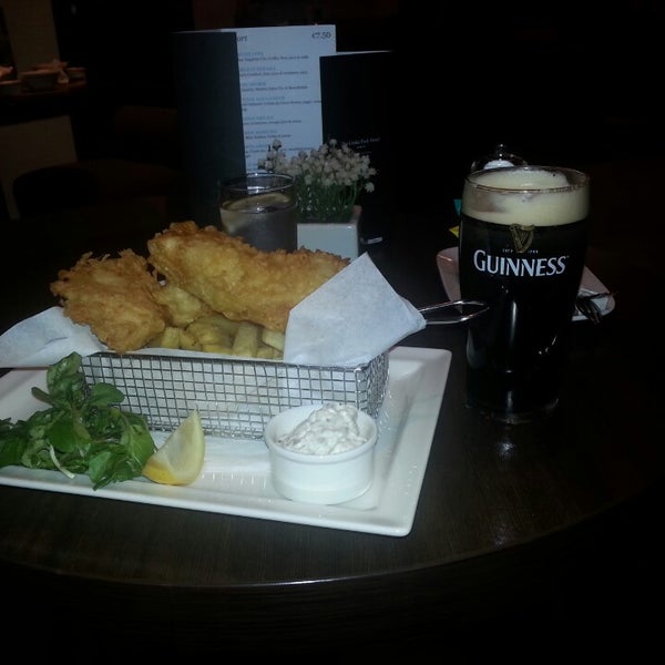 Fantastic fish chips and Guinness like a dubliner
