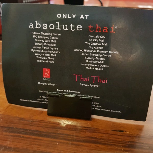 Toppen absolute thai Absolute Thai