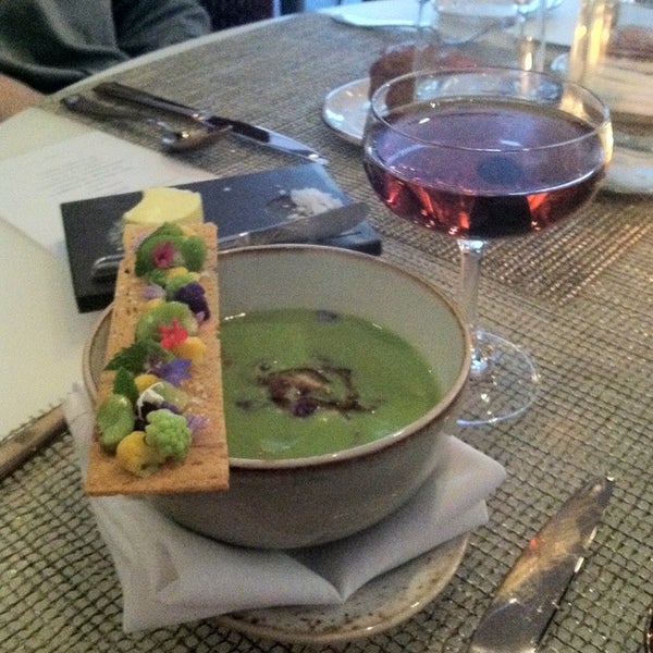 Great service and talented bartenders. Expensive but good. Photo is of Pea Soup