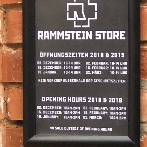 RammsteinShop - Öffne deine Tore! Stop by to find your