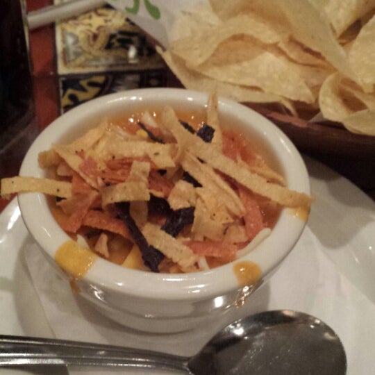 Chips and salsa, yum!   Love their chicken enchilada soup!