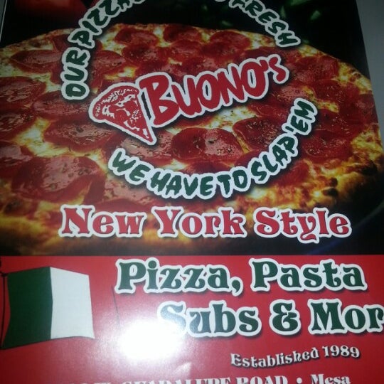 Das Foto wurde bei Buono&#39;s New York Style Pizza von The Nick Bastian Team -. am 12/16/2012 aufgenommen