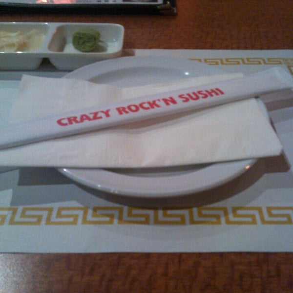 Photo taken at Crazy Rock&#39;N Sushi by Steven F. on 3/27/2013