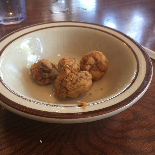 Fried mushrooms are awesome !  What's left of them!