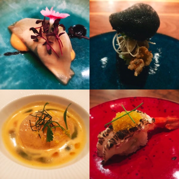 Non-traditional, modern take on sushi w unexpected ingredients like fried oysters, foie gras, and razor clams. Get the 24 course omakase and don't forget the off-menu wine pairing!